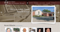 Desktop Screenshot of orrgraygishfuneralhome.com